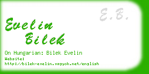 evelin bilek business card